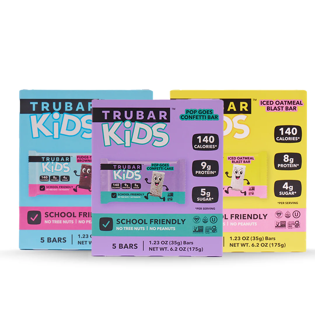 TRUBAR KiDS - Iced Oatmeal Blast Bar, Pop Goes Confetti Bar, Fudge-Tastic Brownie Bar - Image 3